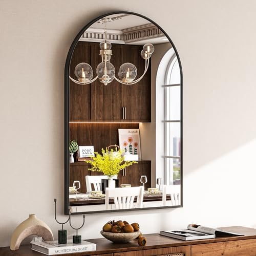 HARRITPURE 16"x24" Arched Bathroom Mirror by HARRITPUREHome