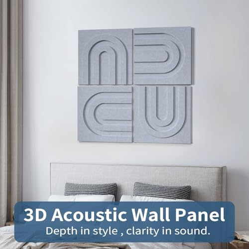 3D Decorative Felt Double-layer Acoustic Panels Arch Pattern - Image 2