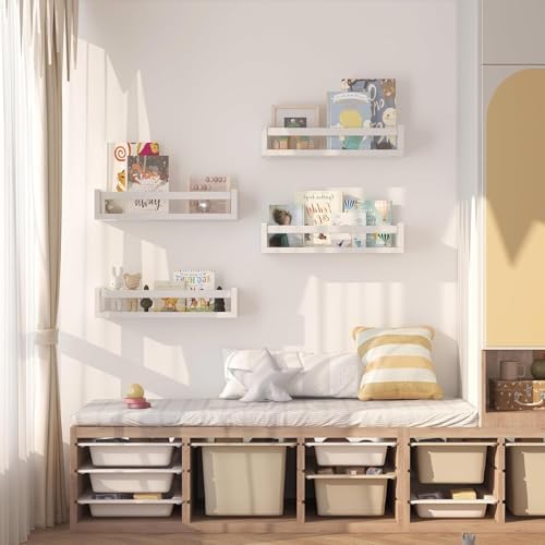 Onlysky Set of 4 Wall-Mounted Kid's Bookshelf - Image 6