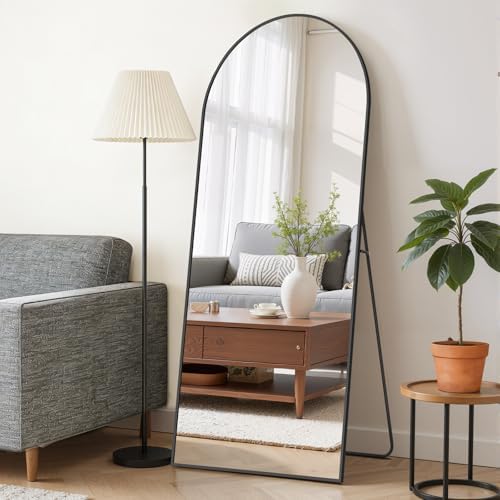 Mirror Full Length 64"x21", Arched Full Body Floor Mirrors by SageNest