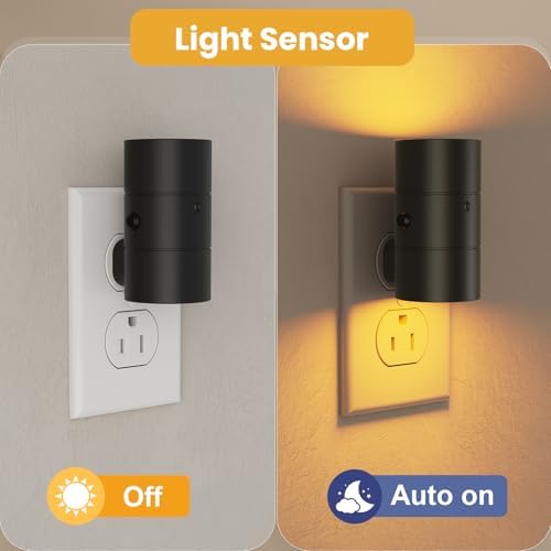VOLISUN Night Light, Dimmable Led Night Lights Plug into Wall, Amber/3000K/4500K - Image 4