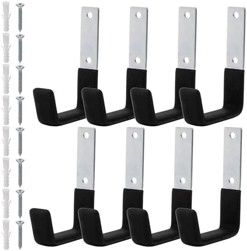 Frcctre 8 Pack Heavy Duty Garage Hooks, Steel Garage Storage Utility Hooks Wall by Frcctre