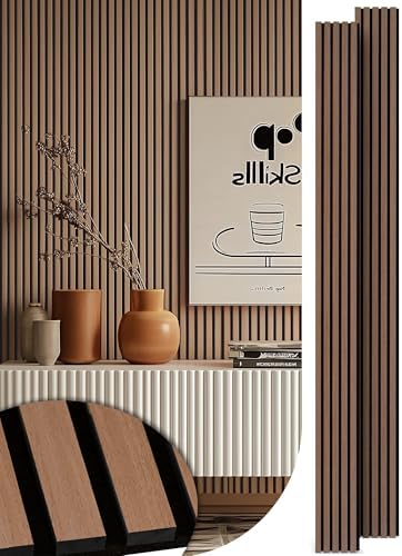 Mollywell Wood Panels for Wall, 108x8 in by Mollywell