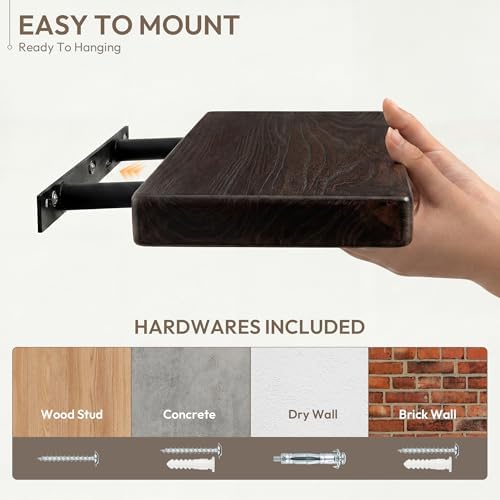 Marsmiles 72in Wall Mounted Floating Shelves - Image 6