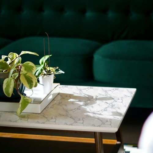 Main Street Peel and Stick Wallpaper Sheets, Carrara Marble - Image 4