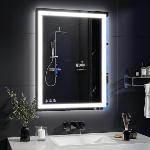 GLSLAND 24"x36" LED Bathroom Mirror by GLSLAND