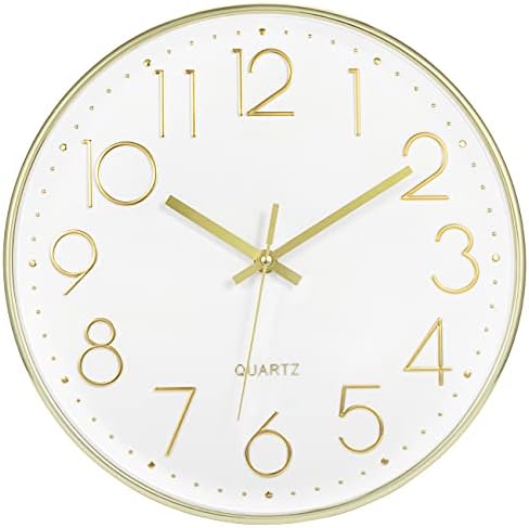 Foxtop 12" Modern Wall Clock Silent Battery Operated Analog Clock by Foxtop