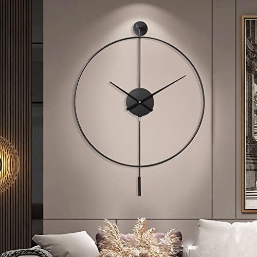 YISITEONE Classical Large Decorative Wall Clock - Image 3