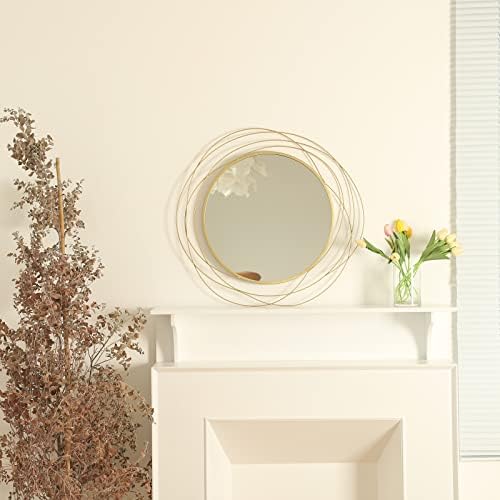 ironsmithn 26.8 Inch Round Gold Dressing Mirrors - Image 4