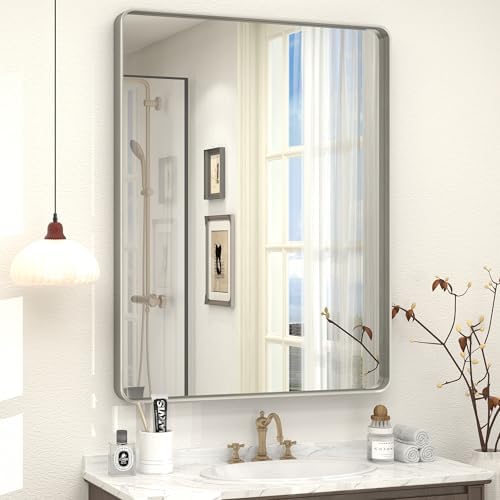 26x36 Inch Silver Bathroom Mirror by CHARMOR