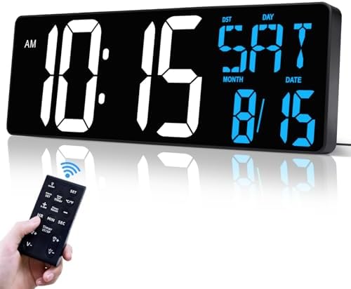 17" Large Digital Wall Clock by Xflyee