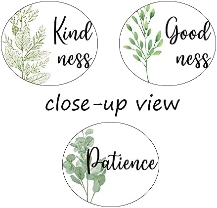 3 Piece Inspirational Wall Art, Quote "Kind Good Patience" Canvas Print - Image 6