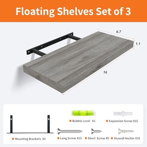 Floating Shelves for Wall Set of 3 - Image 2