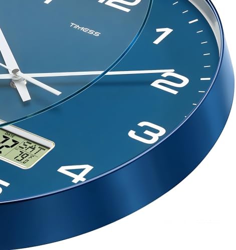 TIMESS 12-Inch Non-Ticking Analog Wall Clock - Image 3