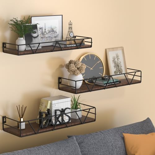Floating Shelves Set of 3, Wood Wall Shelf, Farmhouse Shelf - Image 2