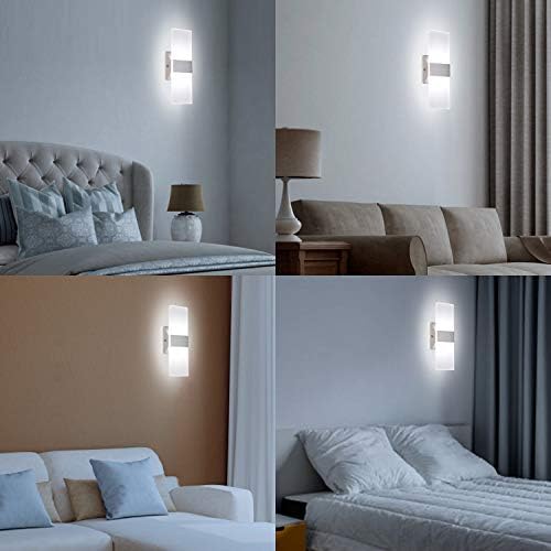 TRLIFE Modern Wall Sconces, Dimmable Wall Sconces Set of 2 Wall Mounted Lights - Image 7
