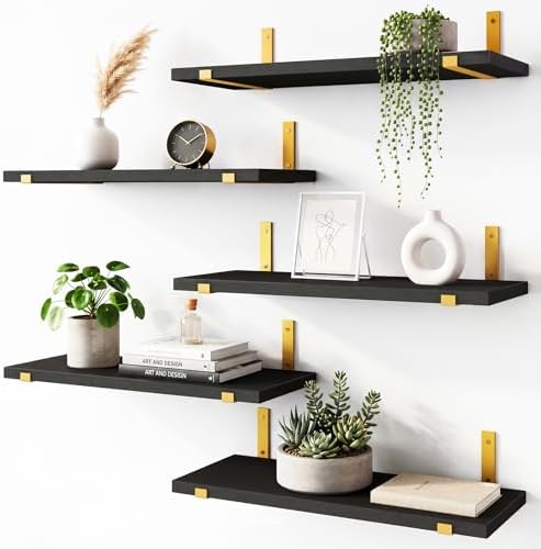 Fixwal Width 4.75 Inches Floating Wall Shelves by Fixwal