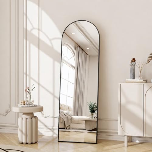 Arched Full Length Floor Mirror by POMILER