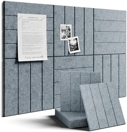 Fluxynara 36" x 24" Large Felt Bulletin Board，Slate Gray by FLUXYNARA