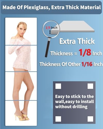 Shatterproof Wall Mirror Full Length - Image 4