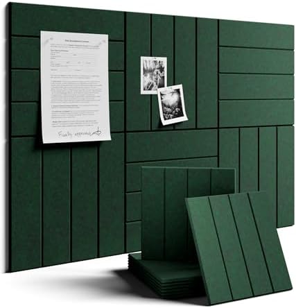 Fluxynara Felt Bulletin Board & Cork Board Alternative, Christmas Green-1 by FLUXYNARA
