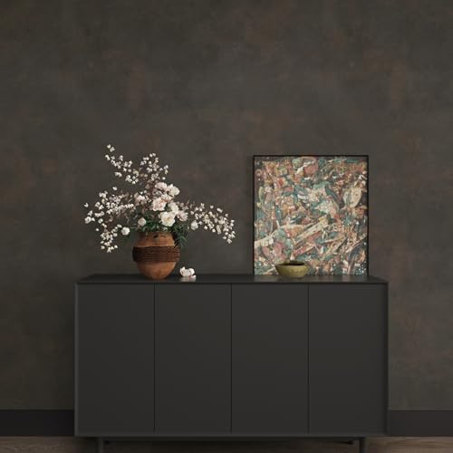 JSEVEM 31"×354" Large Size Extra Thick Wide Dark Brown Tan Grey Rusty Concrete - Image 6