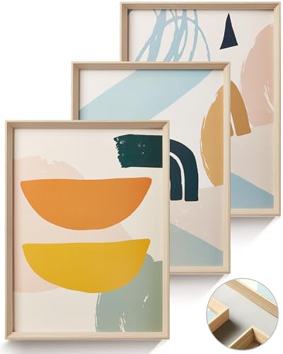 12x16IN Framed Boho Wall Art for Bedroom Set of 3 by HesenDot