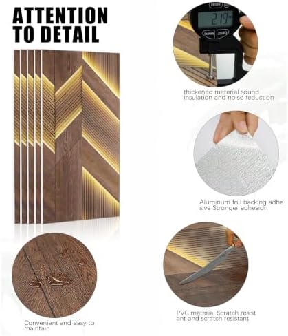 Chejiaye Faux 3D Wall Panel Peel and Stick, Thick PE Foam Self-Adhesive - Image 5