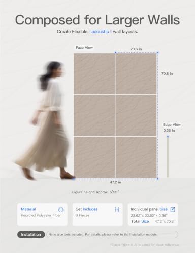 Minimalist Acoustic Panels, Sound Panels Noise Reducing - Image 4