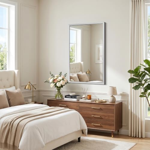 FORBATH Bathroom Mirror for Over Sink, 30x40 Inch Silver Vanity Mirror - Image 6