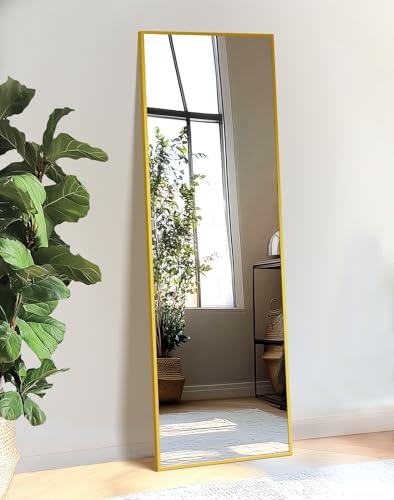 TRAHOME Full Length Floor Mirror 56"x15", Large Standing Body Mirror by TRAHOME
