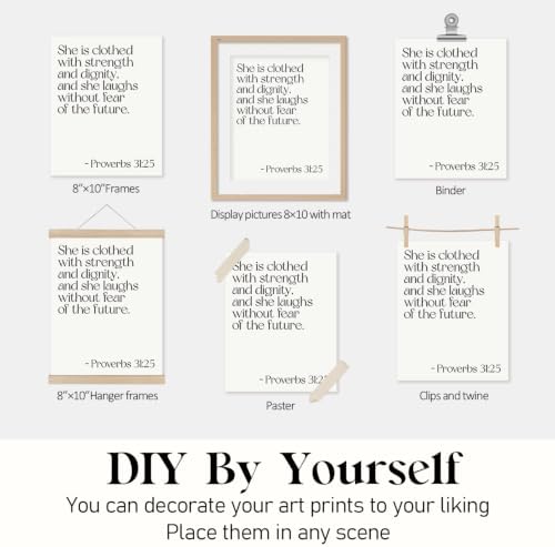 Locomiss Black And White Christian Modern Bible Jesus Scripture Wall Decor - Image 7