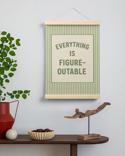 FGFK Everything Is Figureoutable Positive Affirmations Wall Art Poster Hanger - Image 3