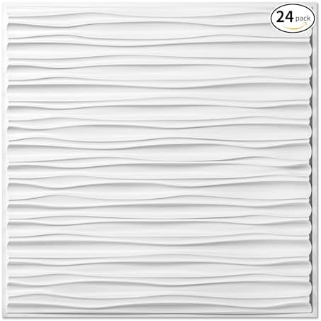 Art3dwallpanels Ceiling Tiles 24x 24 Inch, 24 Pack by Art3dwallpanels
