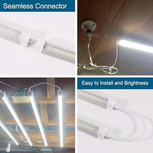 Led Shop Lights, Led Shop Lights 4FT 50W 6500K 7000LM Clear White, Shop Light - Image 6