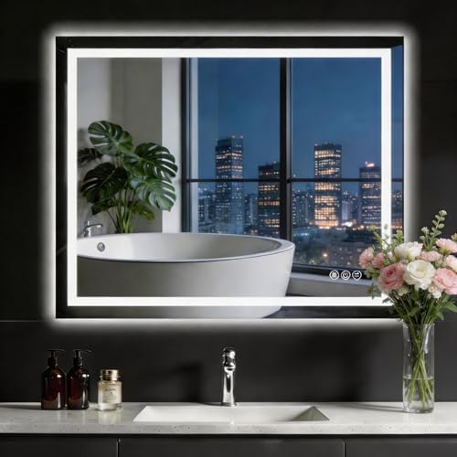 40"x 32" LED Bathroom Mirror by Clarityon