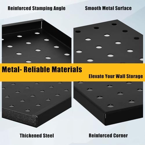 PBHEPJ 8 Pcs Metal Pegboard Panels, Includes Drywall Anchors and Screws Kits - Image 6