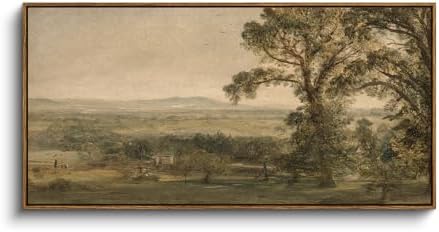 InSimSea Extra Large Framed Vintage Wall Art, Rustic Landscape by InSimSeaArt
