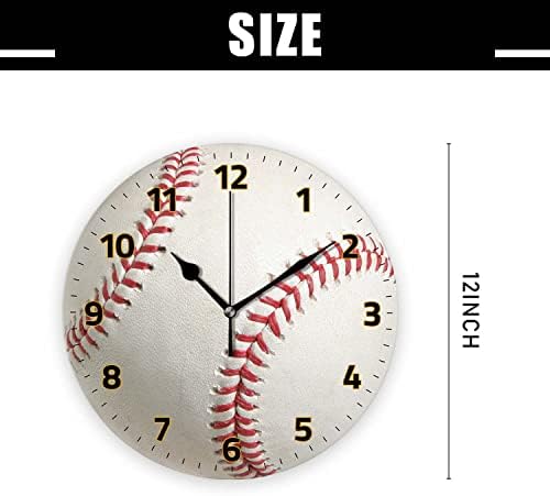 Battery Operated Wall Clocks 12 Inch, Silent Home Decor - Image 2