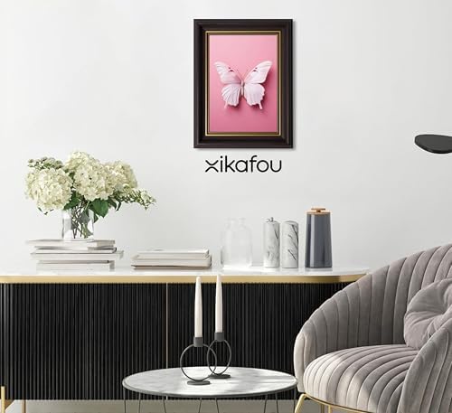 3D Textured Canvas Wall Art American-Style Frame Pink Classical Butterfly - Image 3