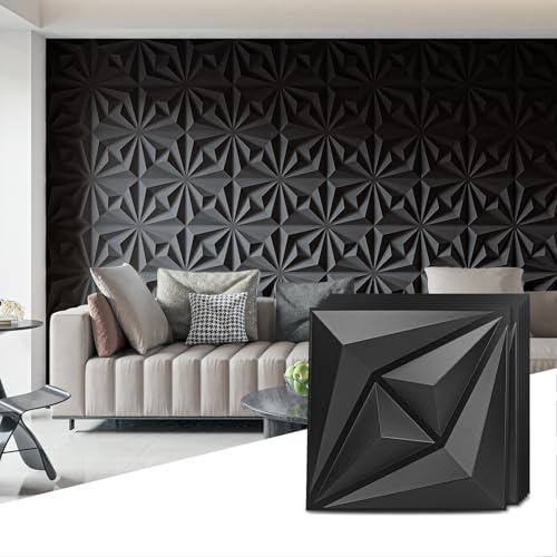 AMZDEPOT 3D Wall Panels, 12x12 Inch by AMZDEPOT