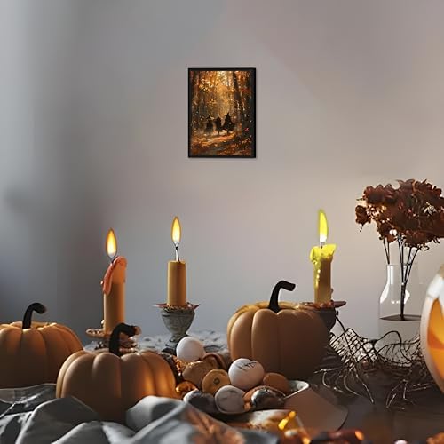 Framed Halloween Witch Wall Art - Image 4