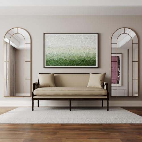 AUYHM Nano Glass Oversized Mirror Full Length 28"x71", Arched Floor Mirror - Image 4