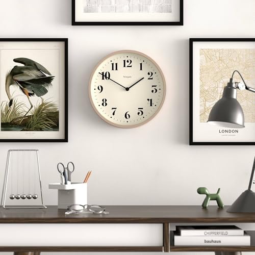 NEWGATE® Number Four Theatre wall Clock | Modern Round Clock | 12" | Stone | - Image 2
