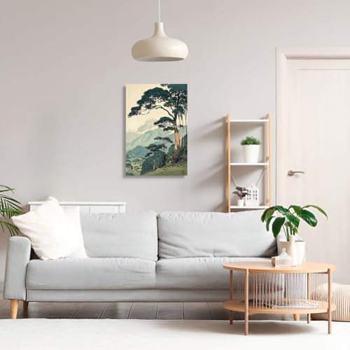 Unframed Pine Mountain Landscape Canvas Wall Art 12x16in - Image 7