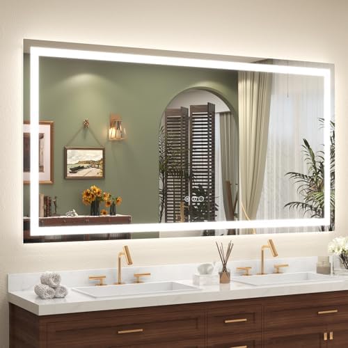 68x36 LED Lighted Bathroom Mirror by ODDSANMirrors