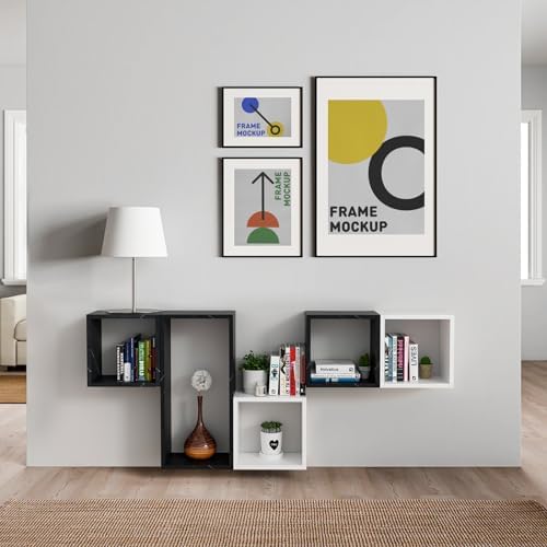 Kaboon Cube Floating Shelves Set2, Display Shelves Wall Mount 7.75" D x 12.5" W - Image 6