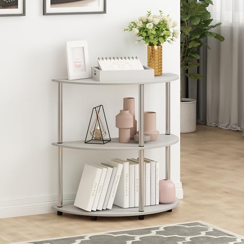 Furinno FRANS Toolless Half Round 3-Tier Entryway Table - Image 2