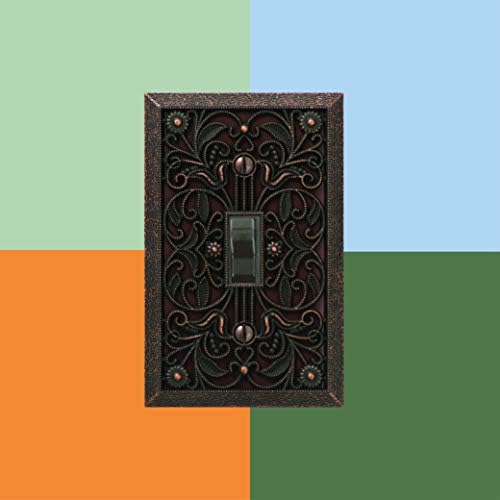 Amerelle 65DAB Filigree Wallplate, 1 Duplex, Antique Brass - Image 6
