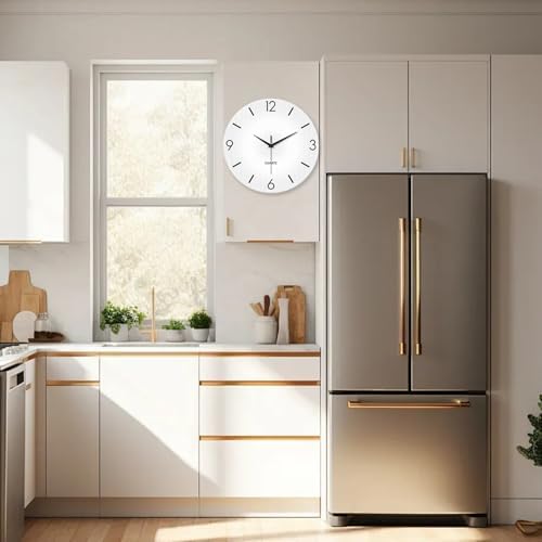 XFM Modern Simple Wall Clock 16 Inch White Minimalist - Image 3